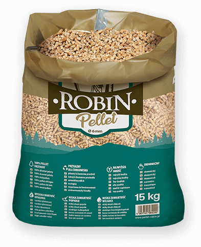 worek pelletu opałowego Robin do kupienia w Bobolicach lub sklepie internetowym